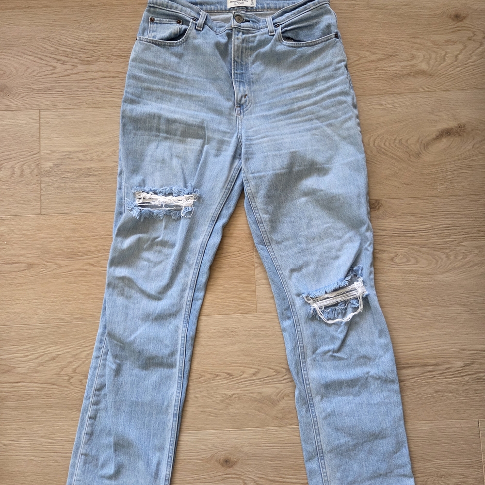 Abercrombie & Fitch Light Blue Straight Leg Jeans